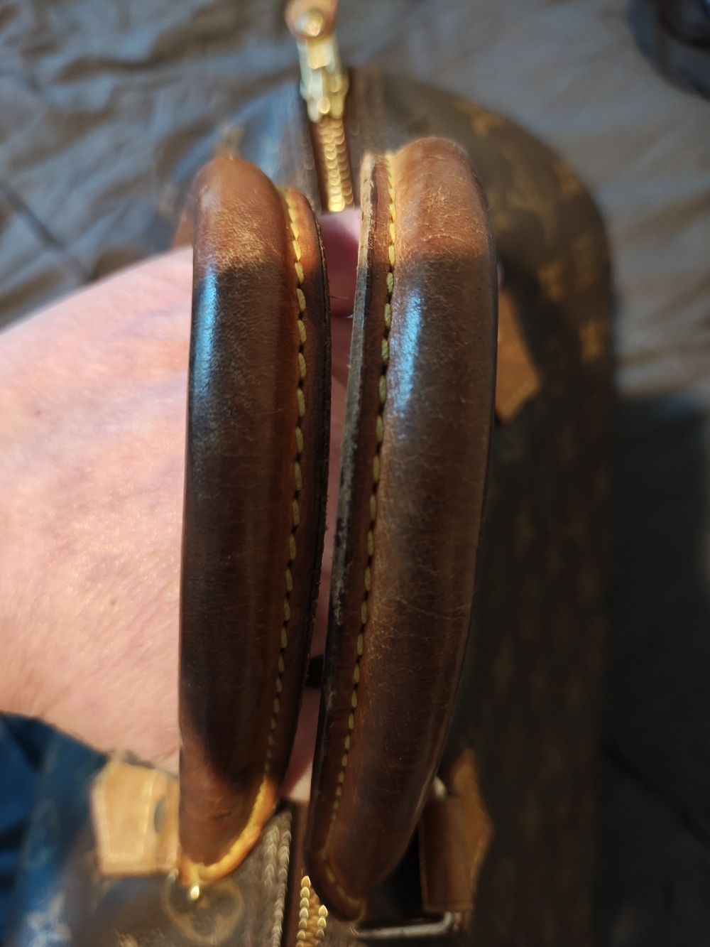 Louis Vuitton Brown Monogram Canvas Top-Handle Bag - Picture 6 of 12